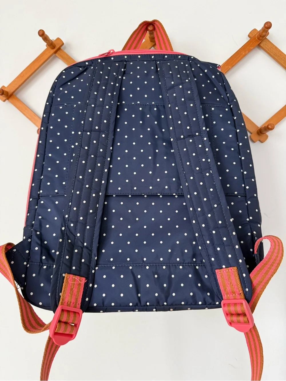Matilda Jane 435 A+ Navy Blue & Pink gingham Backpack